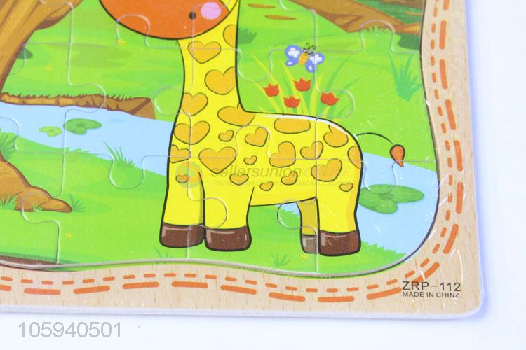 Excellent Quality Cartoon Pattern Educational Wood Puzzle for Baby