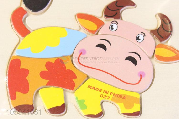 Wholesale Price Cartoon 3D Wooden Educational Toys Puzzle