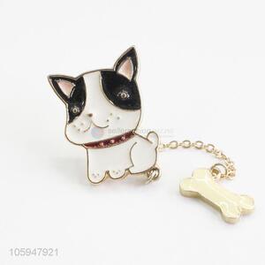 Factory Wholesale Cute Dog Shape Alloy Brooch