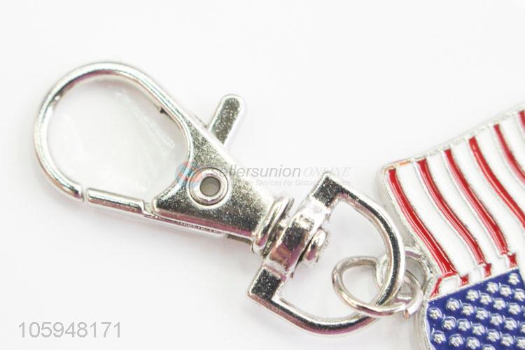 Promotional Item American Flag Alloy Keychain Bag Pendant