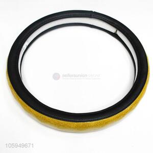 Advertising and Promotional Yellow Universal PU Leather Car Steering Wheel Cover