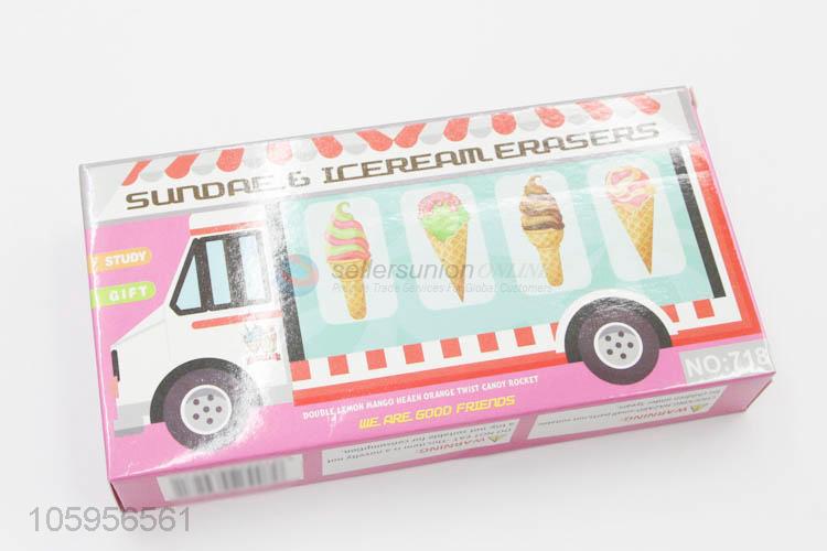 Good factory price creative ice-cream shape 3d eraser