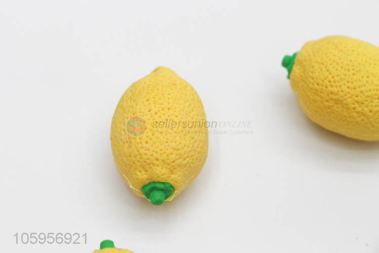 Wholesale unique design cartoon lemon shape erasers