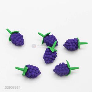 Cheap and good quality 3d fruit eraser grape shaped eraser