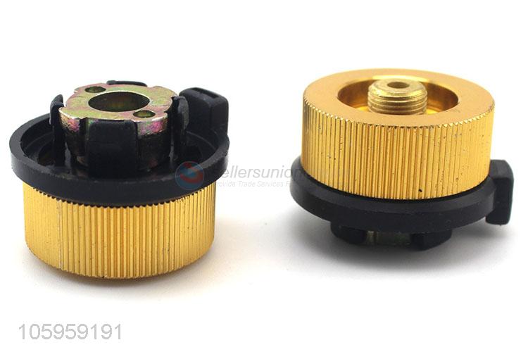 Split furnace converter connector auto-off gas cartridge tank cylinder adapter