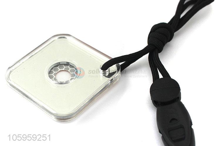 Wholesale sos kit outdoor hiking survival emergency mini signal mirror with whistle lanyard