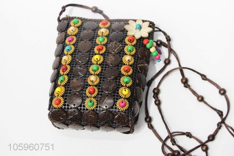 Good Quality Handmade Coconut Shell Accessory Messenger Bag