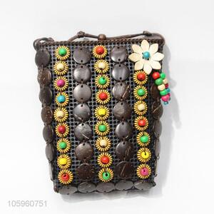 Good Quality Handmade Coconut Shell Accessory Messenger Bag