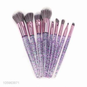 New products nylon hair brush makeup brushes 9pcs makeup brushes set