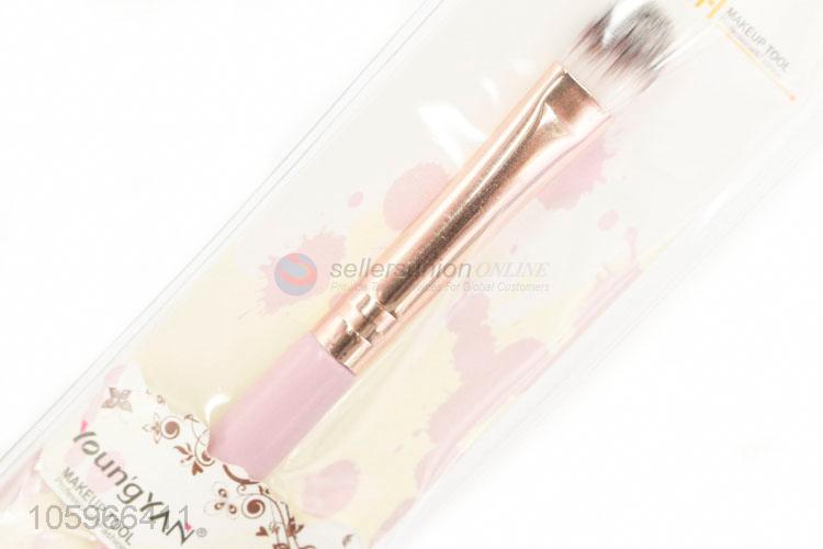 Wholesale custom cheap pink plastic handle eyeliner brush