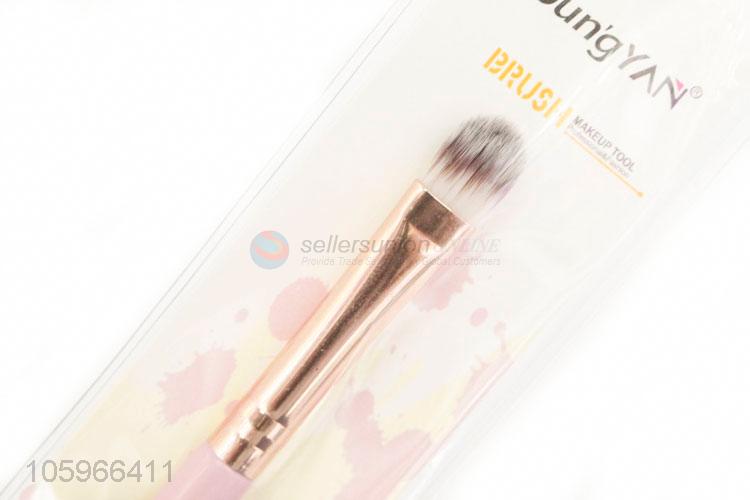 Wholesale custom cheap pink plastic handle eyeliner brush