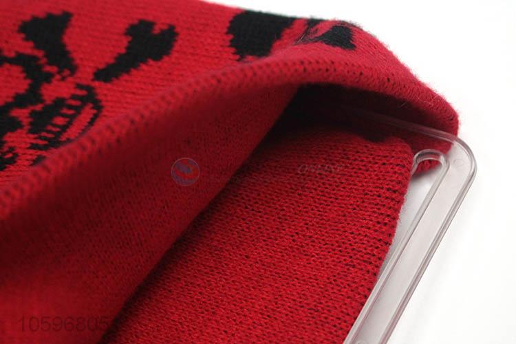 Cheap wholesale skull pattern winter knit warm hat