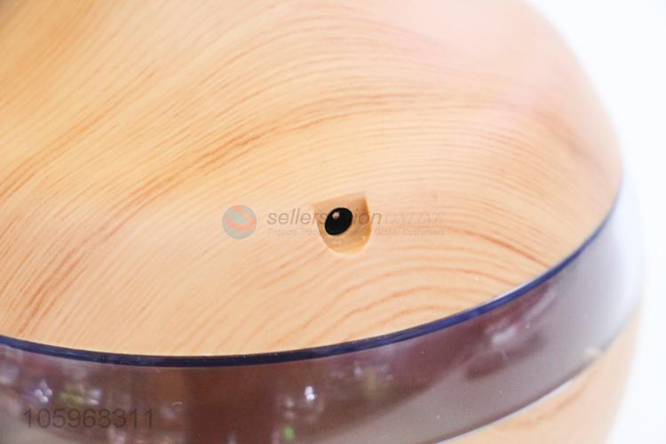 Premium quality wood grain ultrasonic usb air humidifier with led light