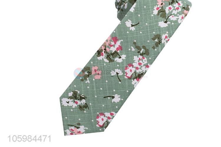 New design custom flower printed necktie for men