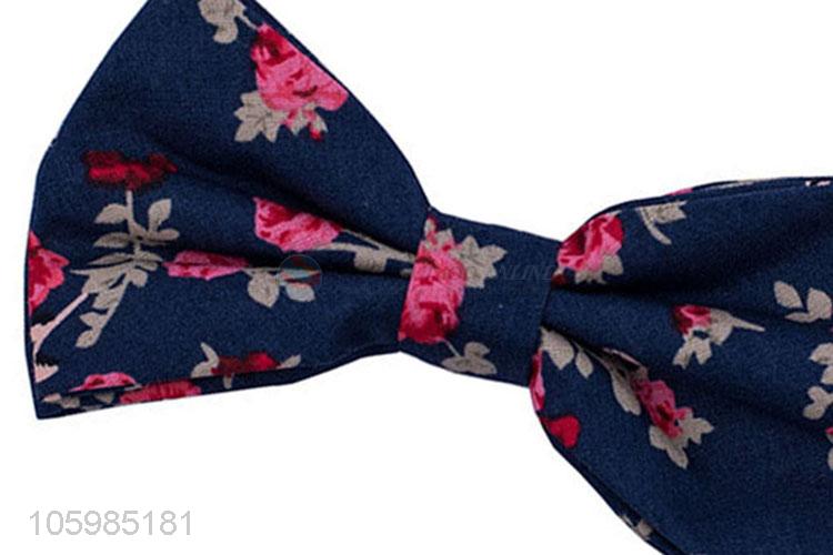 Bottom price delicate bow tie floral print bow tie