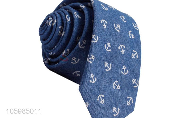 Promotional cheap custom logo 100% cotton men's neckties