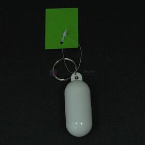 Promotional plastic capsule shape floater key chain floating keychain