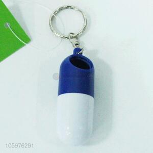 Cheap medical portable pill box keychain plastic pill case medicine box