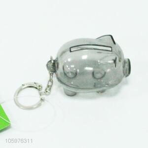 Promotional Plastic Mini Piggy Coin Bank With Keychain