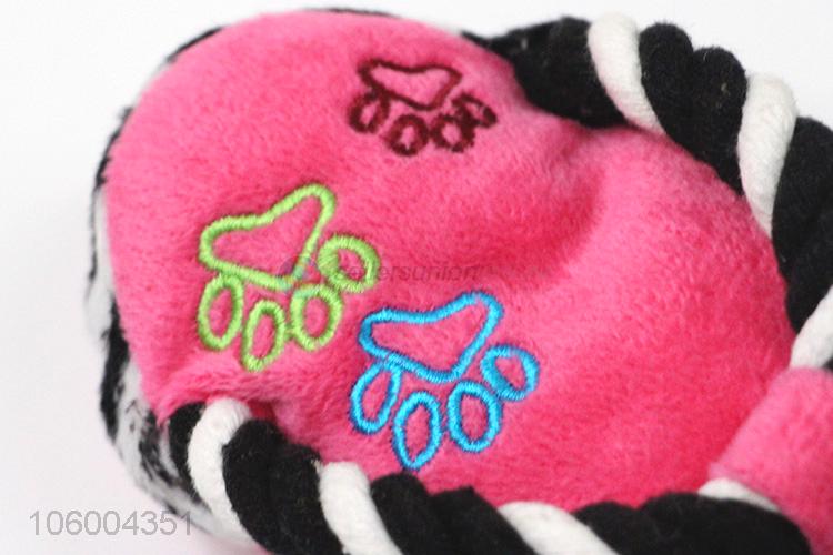 Wholesale pet plush toys flip flops pet toys