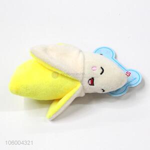 Best price cute banana plush pet dog toy sound puppy chew toys