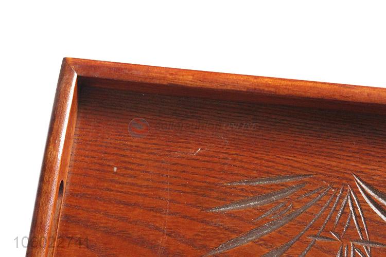 Wholesale Wooden Service Tray Rectangle Salver