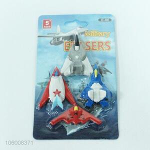 Lowest Price 4PCS Aircraft Shape Eraser Set