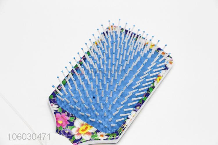 Fashion Printing Massage Hair Brush Plastic Hair Comb