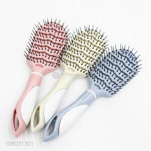 Fashion Colorful Plastic Hair Comb With Hanging Hole