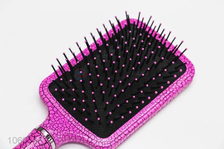 Wholesale Plastic Massage Hair Brush With Non-Slip Handle