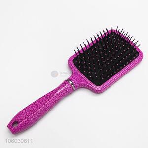 Wholesale Plastic Massage Hair Brush With Non-Slip Handle