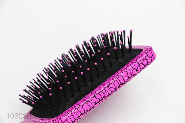 Wholesale Plastic Massage Hair Brush With Non-Slip Handle