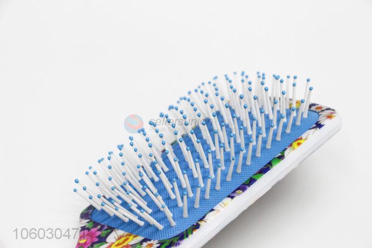 Fashion Printing Massage Hair Brush Plastic Hair Comb