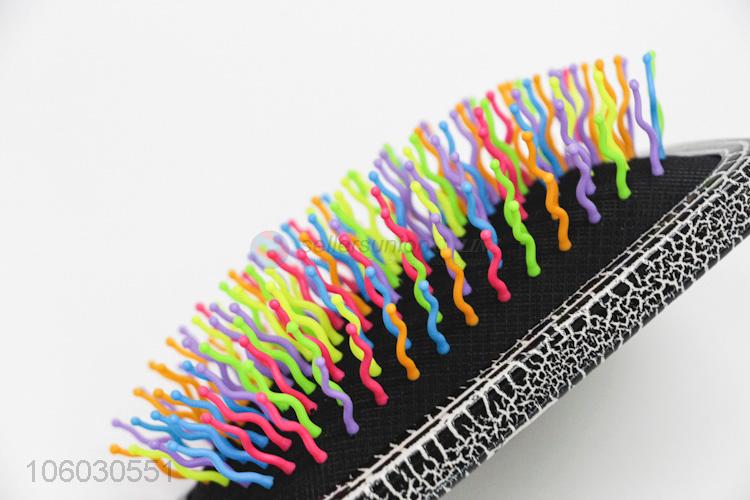 Newest Colorful Massage Hair Brush Plastic Hair Comb