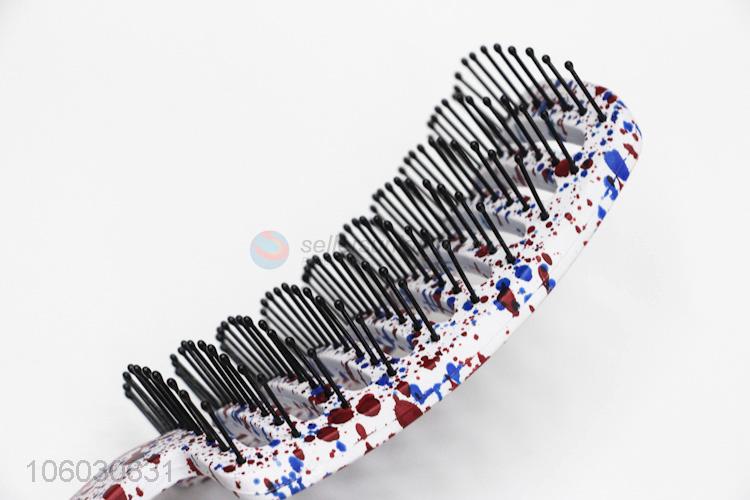 Fashion Colorful Plastic Arch Shape Massage Hair Comb