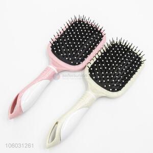 Portable Plastic Massage Hair Brush With Mirror