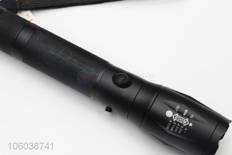 Double Charging Head Strong Light Portable Flashlight