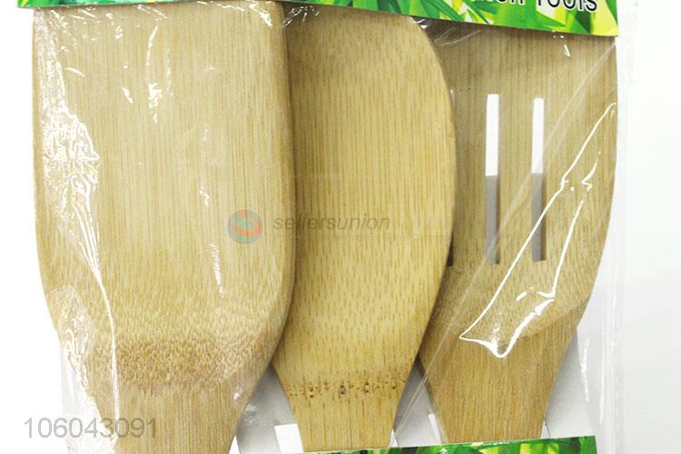 Good sale 100% bamboo kitchen utensils pancake turner set