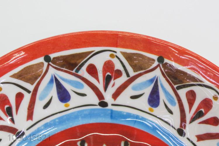 Chinese style flower design melamine soup bowl