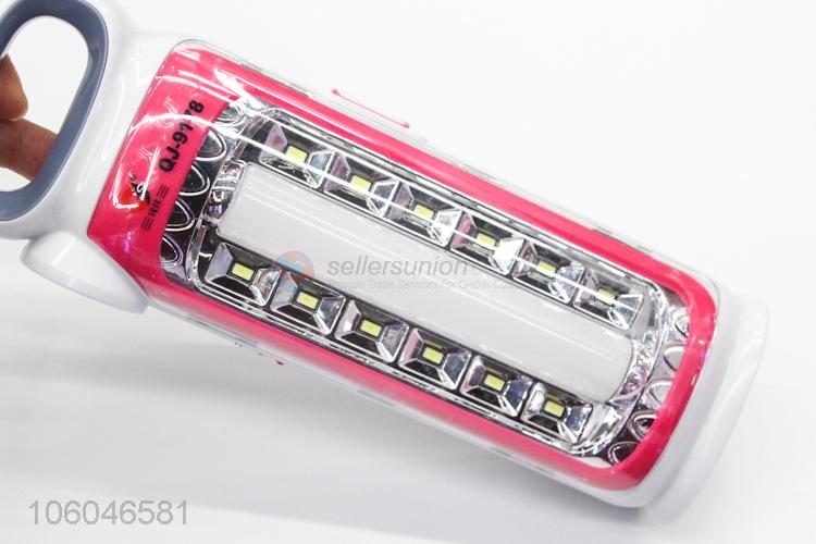 New plastic led rechargeable flashlight with solar power and usb port