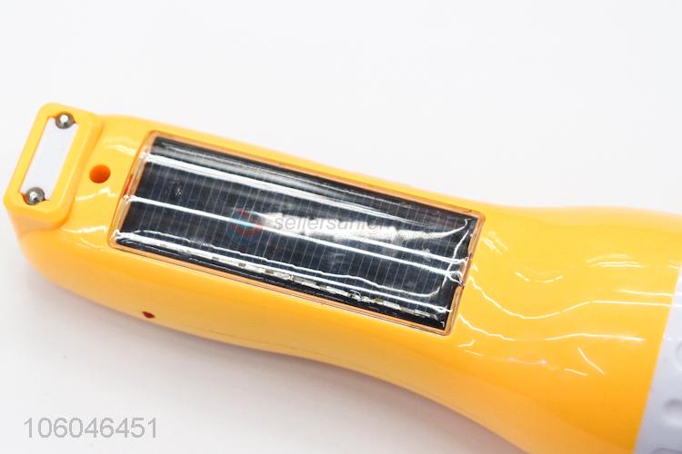 Cheap solar led torch cob side light emergency rechargeable flashlight