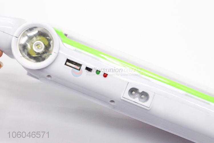 Customized rechargeable usb solar modes portable flashlight