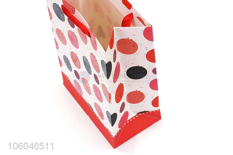 Fashion Colorful Wave Point Pattern Paper Gift Bag