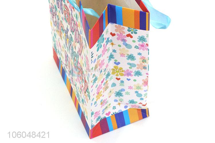 Fashion Design Colorful Paper Birthday Gift Bag