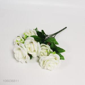 Custom 7 Heads Artificial Rose Decorative Artificial Flower