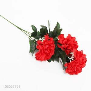 New Artificial Flower 3 Heads Cineraria For Wedding And Home Decoration