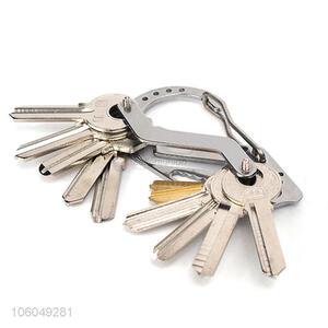 Multifunction outdoor stainless steel key holder keychain case