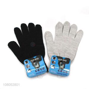 Factory price winter touch screen gloves knitted warm gloves