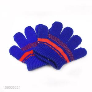 High sales winter children acrylic knitted warm glove