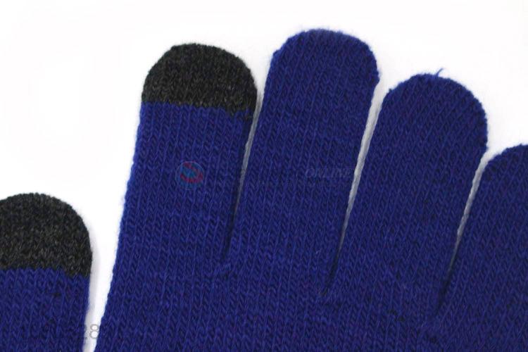 High sales winter men  dispensing non-slip touch screen gloves knitted warm gloves